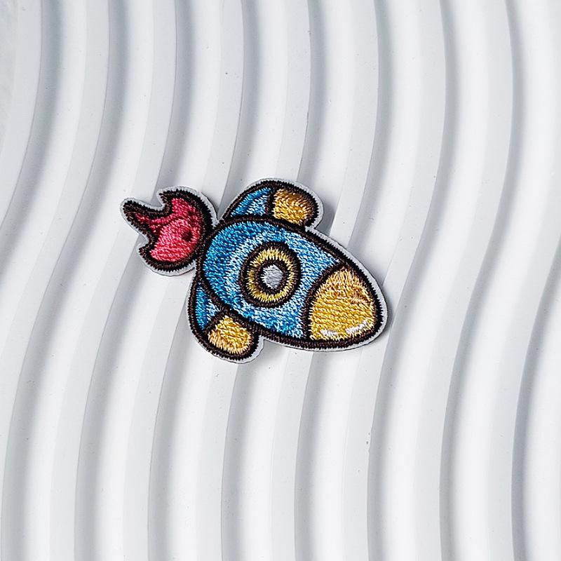 Panda Planet Self-Adhesive Embroidered Patches for Clothing, Jackets, Bags, and Decorative Use
