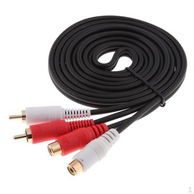 RCA Stereo Cable 2 X Male To Female Audio For