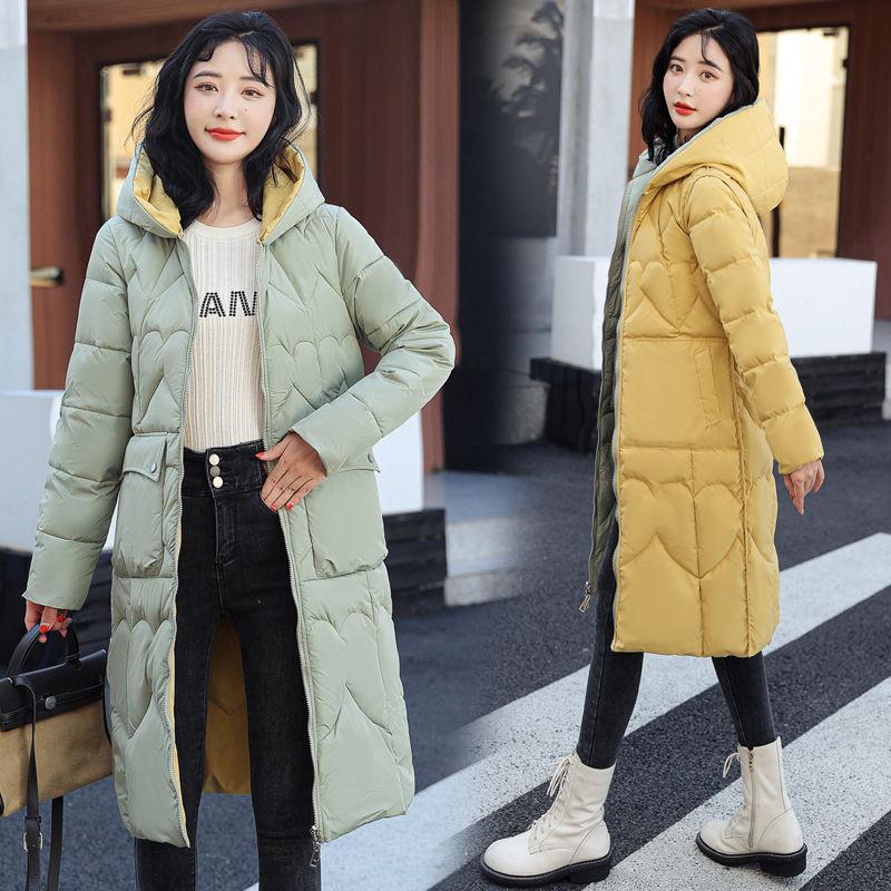 Women's Down Jackets Coat Winter Fashion Baggy Thick Warm Bubble Long Oversized Puffer Ladies Coat Cotton Padded Jackets Outwear