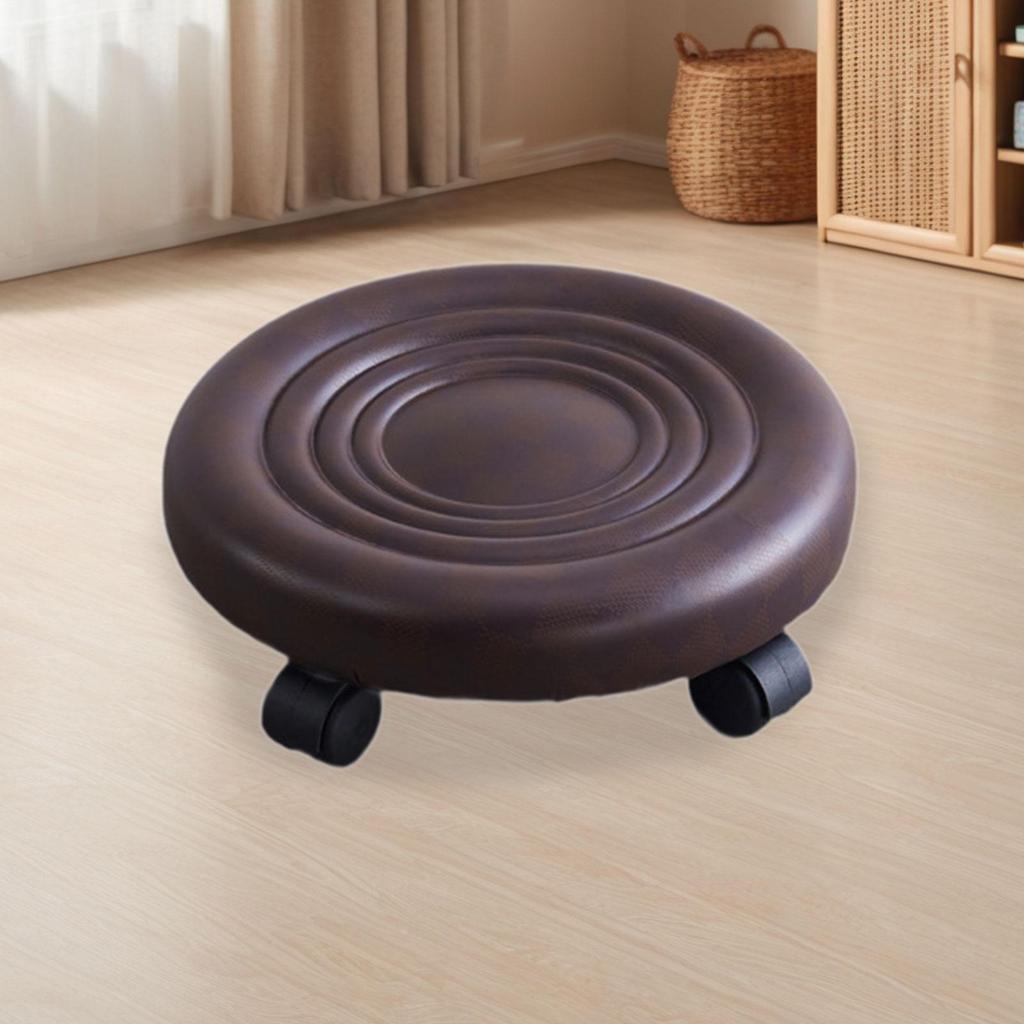 Alçak Yükseklik Tekerlekli Tabure Pedikür Taburesi Tekerlekli 360° Dönen Basamak Taburesi Alçak Tekerlekli Koltuk Garaj Dükkan Spor İçin