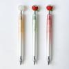 0.5mm Cute Fruit Gel Pens Black Ink Ballpoint Pen Retractable Stationery Supplies Fine Point Quick-Dry Ink Writing Tool