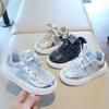 Children’s Sneakers, Spring/Autumn New Arrival, Girls’ Casual Shoes with Sequins, Korean Style Boys’ Skate Shoes, Soft-Soled Baby Flats