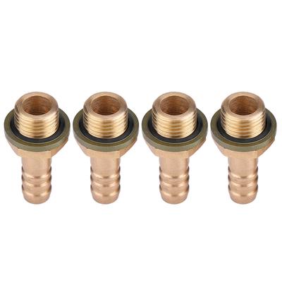 4 Stück Motorradölkühler Ölgekühltes System M8 Hohlschraubenadapteranschluss M12*1,25mm