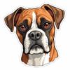 German Boxer Pet Dog Animal Car Sticker Waterproof Styling Automobiles Motorcycle Exterior Accessories Vinyl Decals Y207