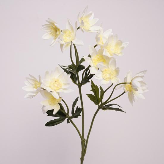 Artificial Flower 25" Fake Flower Bouquet 3 Stem Faux Floral Branch for Home Wedding Party Centerpiece Dining Table Vase Decor