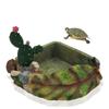 Artificial Turtle Dish Creative Pets Feeding Plate Fish Tank Ornaments Reptile Food Bowl  Lizard