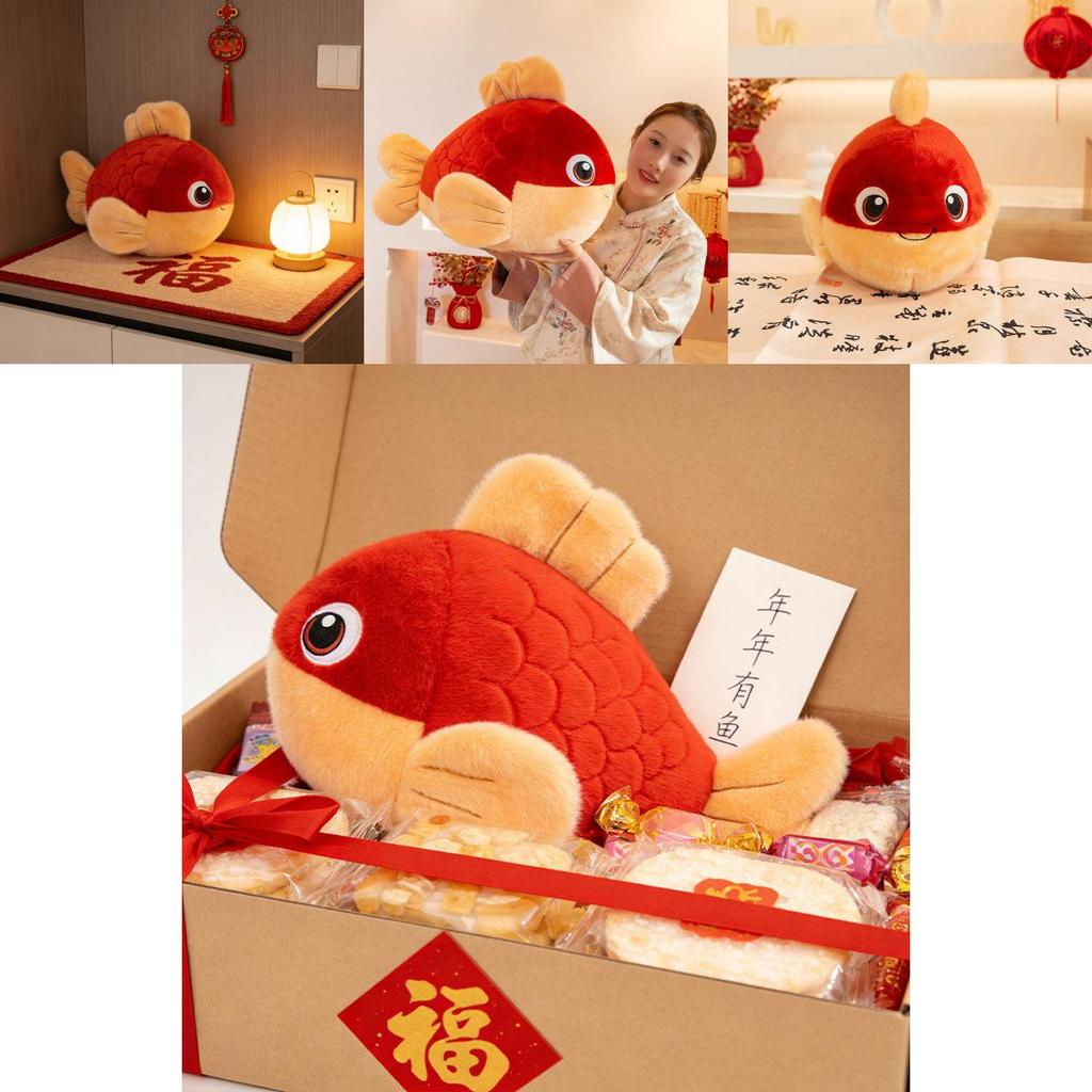 Koi Fish Plush Toy Pillow With Pp Cotton Filling For Living Room Decoration