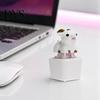 Type C Rechargeable Fidget Toy 1/2Pcs Goat Keyboard with Sound, Sheep Finger Clicker Toys Toy, Animal Push Button Decompression Keychain for