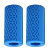 1 Pair Thick Barbell Grips Thick Anti Slip Gym Weight Bar Grips for Weightlifting Fitness Exercise for Muscle Builder Blue
