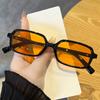 Fashion Retro Rectangle Small Frame Sunglasses For Men And Women Unisex Brown UV Protective Shades