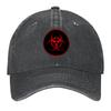 2026 Red Biohazard Symbol Baseball Cap Hip Hop Snapback Cap Hat Beach Golf Wear Women's Hats Men's