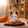Halloween Plush Skull Figurine with Scythe Decorative Soft Toy Standing 30cm Tall Halloween Themed Collectible Figurine for Seasonal Display