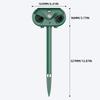 Easy Install Solar Powered Animal Repeller Ultrasonic & LED Lights