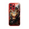 China Dragon mobile phone case Apple 16 Guochao Pixiu 14promax13 glass case iphone15 for men