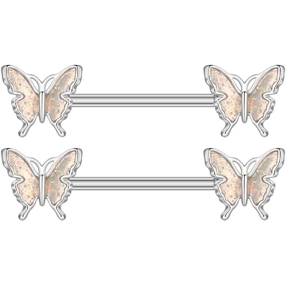 

Пирсинг бабочка сосок ювелирные изделия штанга пирсинг для женщин сосок кольцо 316L пирсинг тела ювелирные изделия жёлтый