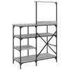 Baker s Shelf Gray Sonoma 90 x 40 x 132 cm Particleboard and Metal
