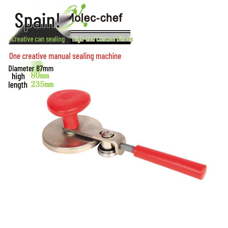 MO-Chef 100% Spanish Manual Round Can & Dish Sealer for Creative Caviar Storage
