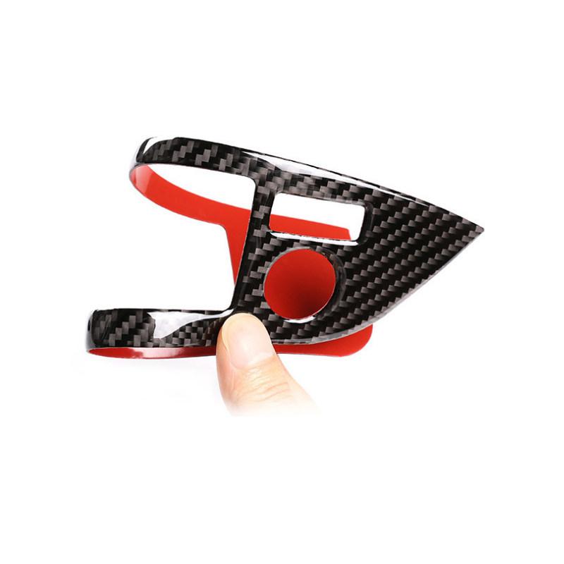 For Toyota Highlander 2015 2016 2017 2018 Car Carbon Fiber Door Window Lifter Control Switch Button Frame Cover Protective Trim