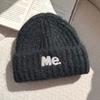Autumn and winter thickened warm ear protection versatile big head circumference knitted cold hat girl