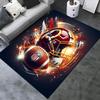 Podložka pod židli na fotbal NFL, Kancelářský koberec pod stůl, Domácí dekorace, Nápad na dárek pro fanoušky NFL, Vhodné do ložnice, obývacího pokoje a různých místností