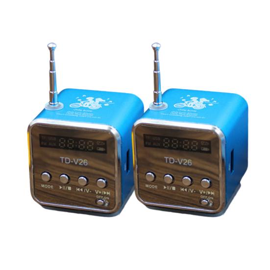 AUX TD-V26 přenosný mini FM TF zvukový stereofonní rádiový reproduktor