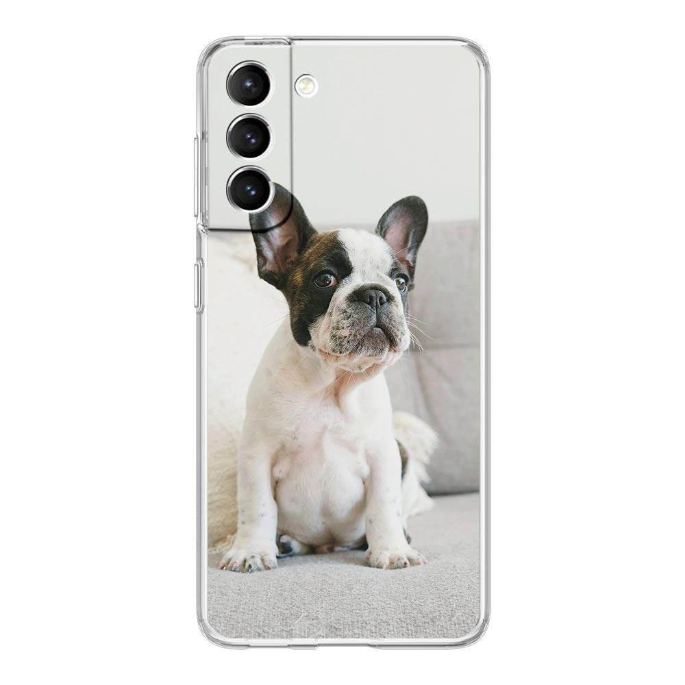 Phone Case For Samsung Galaxy S25 Edge S24 S23 FE S22 Ultra S20 S21 5G S10 Plus S10E Soft Clear Cover French Bulldog Dog Pet