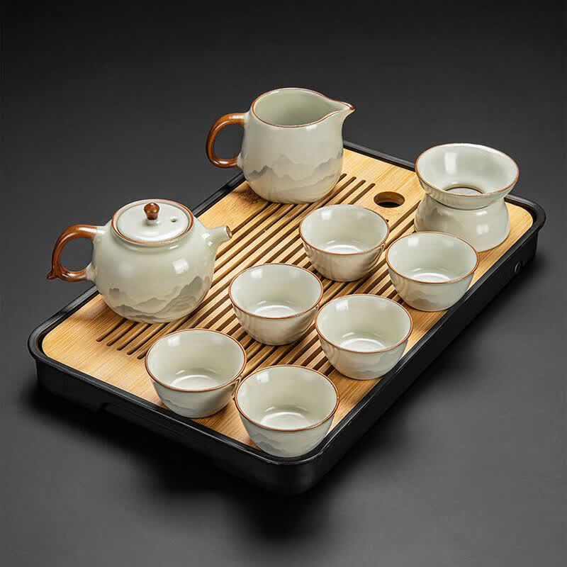 Youluo Elegant Ru Kiln Kung Fu Tea Set