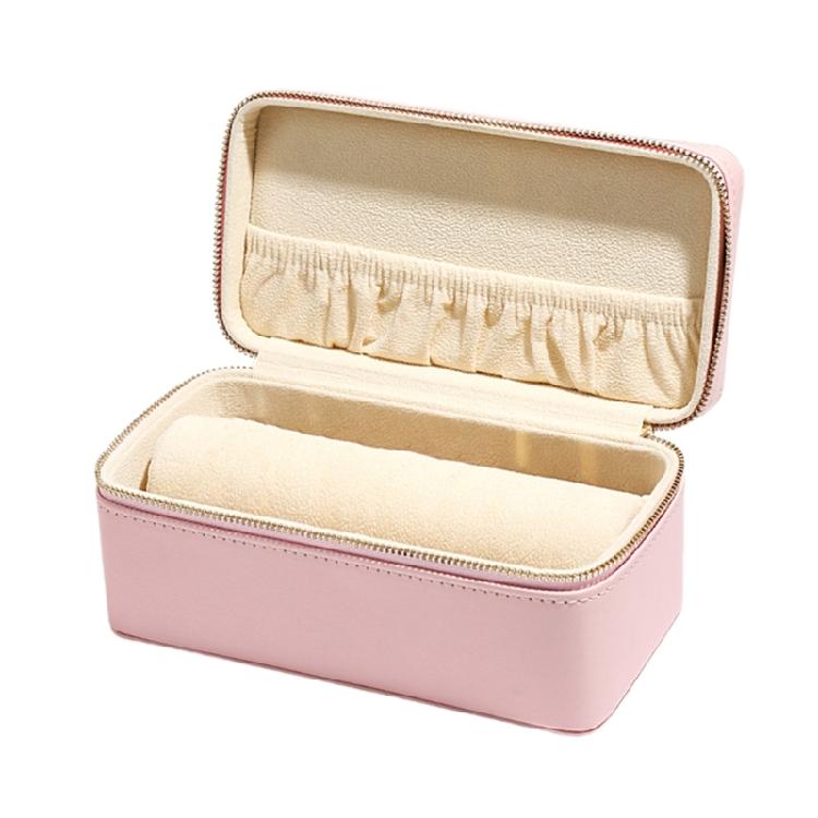 Sophisticated 2 Layers Home Jewelry Storage Box Accessory Keeper PU Leather Lockable Case for Assortment Household