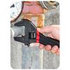 1 Pcs 6/8” Short Handle Adjustable Wrench Oversized Open Bathroom Wrench Mini Small Board Large-diameter Adjustable Short Handle