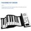 61 Keys Roll Up Piano Keyboard Portable Soft Silicone Electronic Piano with Built-in Speaker LCD
