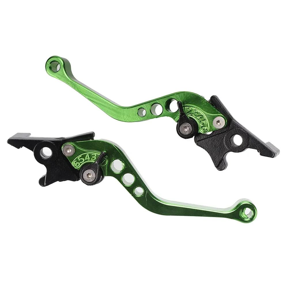 

1 Pair Universal Motorcycle Brake & Clutch Levers - Aluminum Alloy CNC Handle Lever for Scooter/Dirt Bike Modification зелений