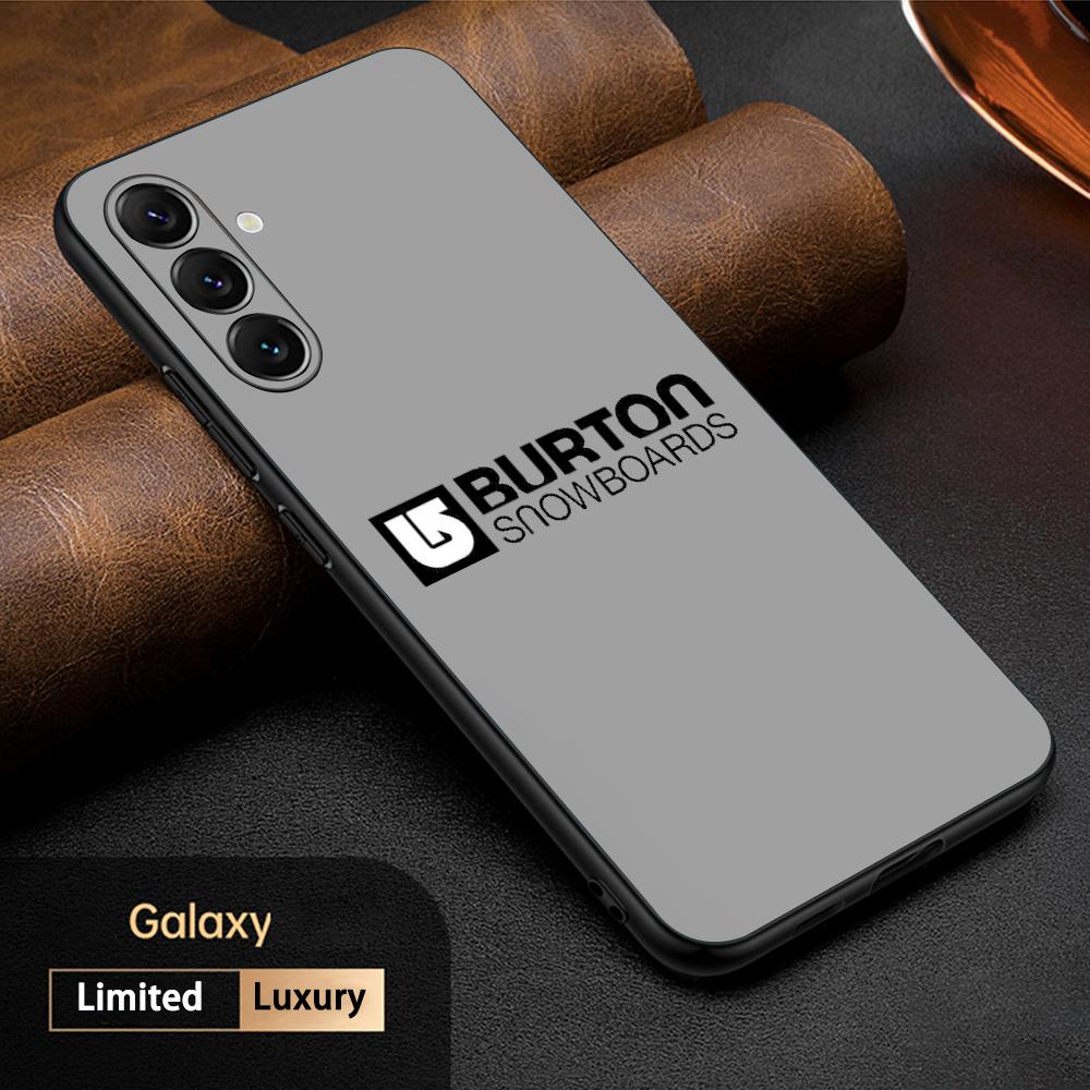 

Skipping burton cool logo design Phone Case For Samsung Galaxy S25 S24 S23 S22 S21 S20 Plus Ultra Note20 Soft Black Samsung S25