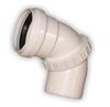 White Sewer Elbow 50 , Angle Adjustment