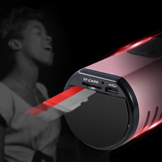 K6 Handheld Wireless Bluetooth-compatible Condenser Microphone Karaoke Speech Mic Speaker