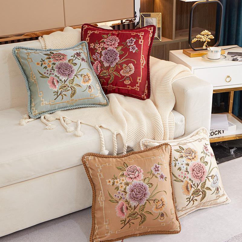 Jacquard High Precision Sofa Pillow Case Gift Pillow Bed Bedside Pillow