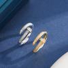 Luxury Diamond Nail Geometric Ring: Fashionable and Trendy Celebrity-Inspired Women’s Inlaid Diamond Ring