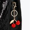Cherrys Keychain Pendant Lovely Sturdy Resin Charm for Bags and Car Fashionable Accessory for Trendsetters Outfits