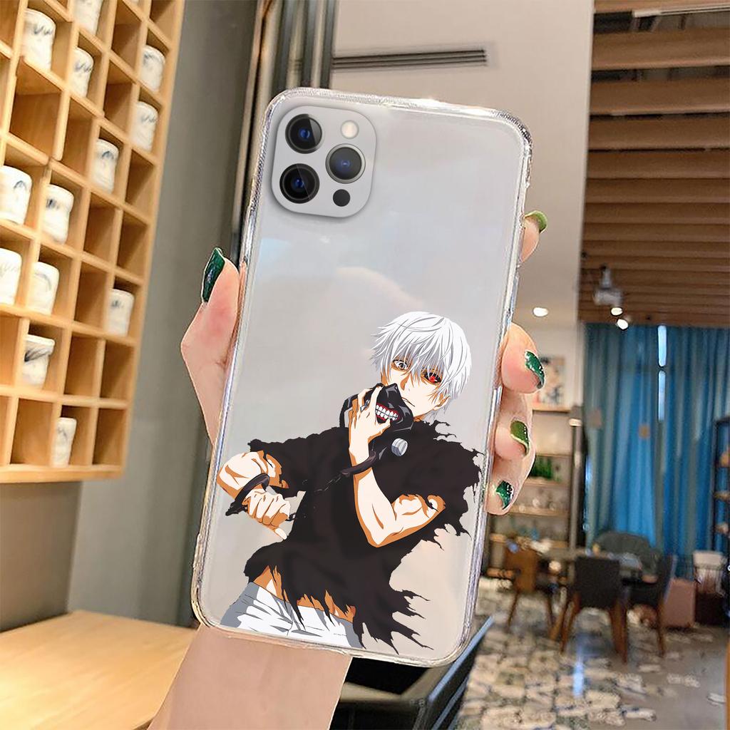 Soft Clear TPU Phone Case for IPhone 13 XR X XS 12 11 Pro Max 7 8  Plus SE2 Japanese Anime Tokyo Ghoul Japan Suave Cover Coque