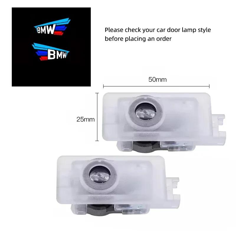 BMW GROUP 2/4Pcs Car LED HD Welcome Door Lights For BMW 1 Series F40 / 3 Series G20 G21 / 8 Series G29 Z4 /  M4 M G02 M8 X7 G07