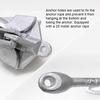 0.7/1.5KG Grapnel Anchor with 65ft Marine Rope and Buoy Marine Anchor for Kayak Fishing Canoes Jet Ski SUP Board