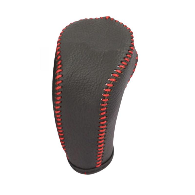 Leather for Volkswagen VW Tiguan L MK2 2017 -  Car Gear Head Shift Knob Cover Gears Collars Car-styling