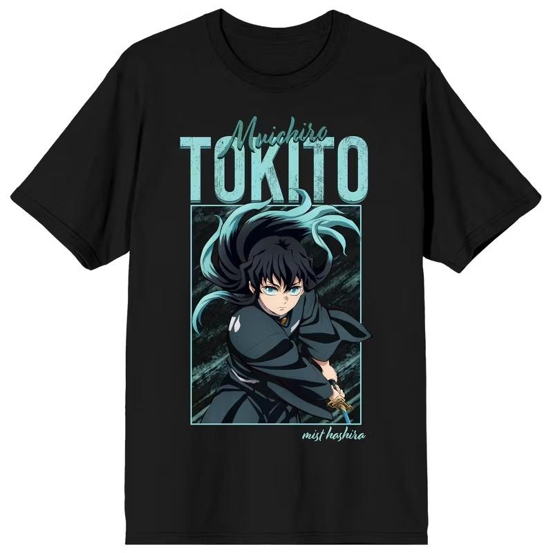 

Anime Demon Slayer Muichiro Tokito Mist Hashira TShirt for Unisex Women Kids Japanese Unisexga Graphic Tee Cotton Streetwear Top 4XL