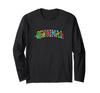 Disney Mickey and Friends Rainbow Neon Silhouette Logo Long-Sleeve T-Shirt