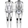 פאנק גותי סרבל Catsuit סקסי נשים קוספליי תלבושות ליל כל הקדושים בגד גוף