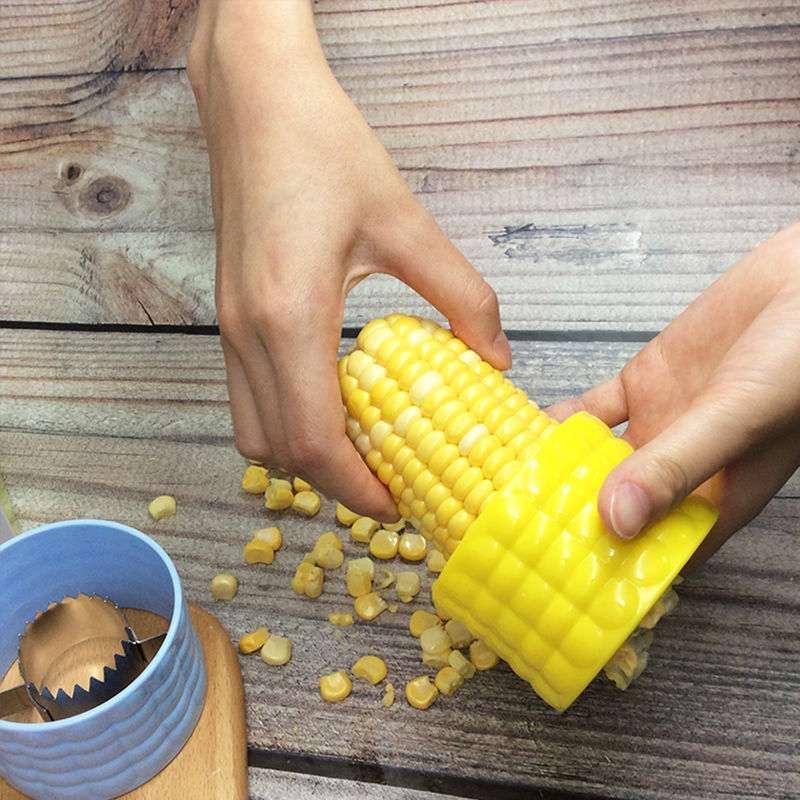 Manual Corn Threshing Artifact Cutter Stainless Steel Household Kitchen Tools Portable Corn Thresher