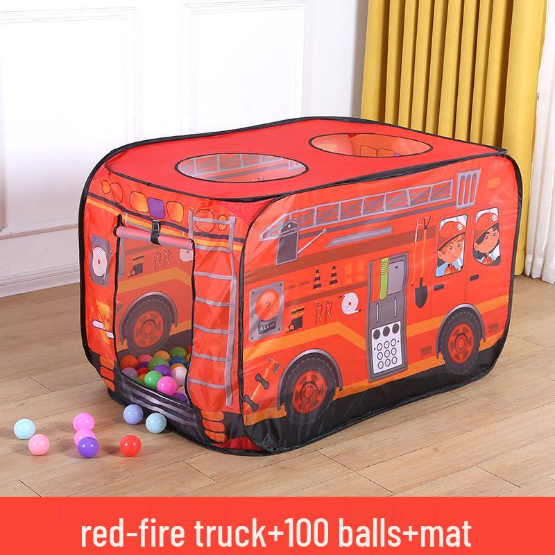 Kids' Indoor Car Tent Playhouse - Foldable Baby Pool & Play Space