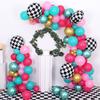 148 balloon sets for girls' birthday party decoration, pink and blue tea party party square background wall decoration balloons