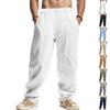 American Hot Sale Men's Loose Casual Linen Hip Hop Beach Sports Wide Leg Pants Men