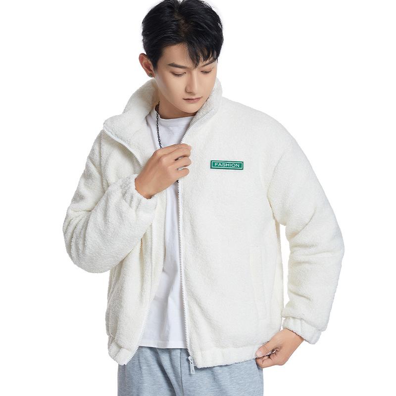 Autumn and winter new couple fleece down jacket white duck down warm and simple outdoor mountaineering suit top for men