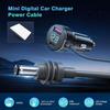 Fourth-Gen Mi Mini Digital Display Three-Port Car Charger with Vehicle Cigarette Lighter Adapter
